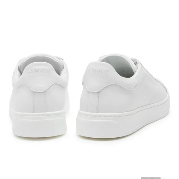 Lanvin DDB0 white Leather Sneakers MSRP $650